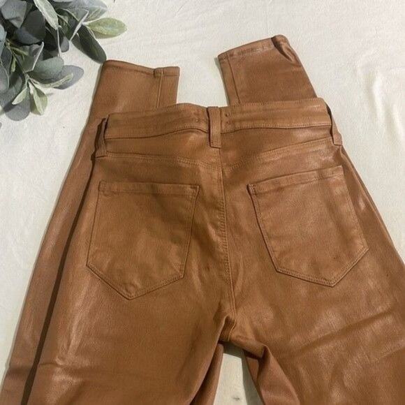 L’agence Jeans Women's Size 24 Coated Skinny High Rise Fitted Marguerite Java - Picture 13 of 14